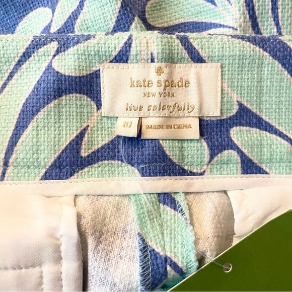 NWT Kate Spade Tropical Leaf Pants